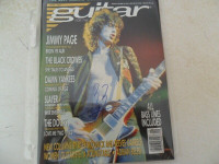 jimmy page signed  guitar magazine