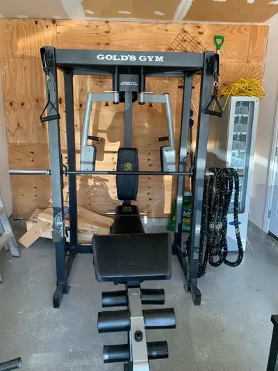 Gold's Gym Pro Series weight training system, perfect for a variety of exercises right in your home...