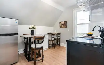 Single room available for sublet July 1 to August 31 in a three-bedroom loft apartment with separate...