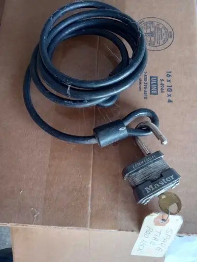 TRUCK SPARE TIRE CABLE LOCK, View more