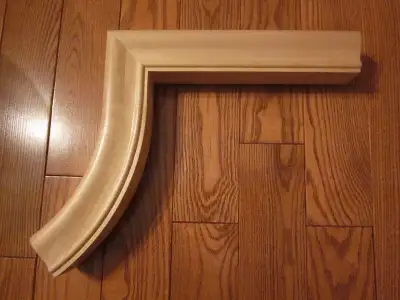 Two goose necks for a stair case railing or crafts, View more