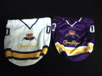 Purple and White Crown Royal Hockey Bags