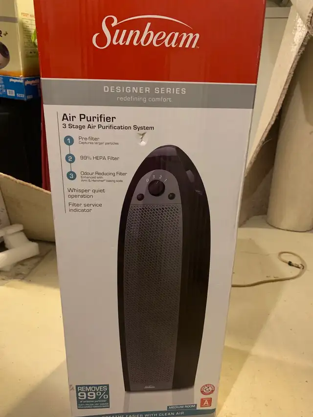 Sunbeam Air Purifier in Heaters, Humidifiers & Dehumidifiers in Calgary - Image 2