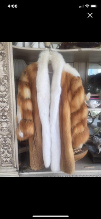  Red Fox Fur Real  Designer stunning Coat
