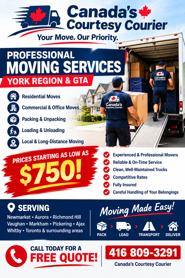 YORK REGION MOVING SERVICES
