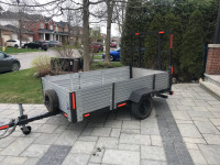 Utility trailer 49.5 by 98.5 inches 