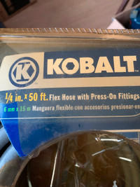 KOBALT  1/4" X 50 FEET RUBBER AIR HOSE NEW