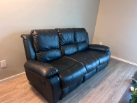 Used Black Recliner Couch For Sale