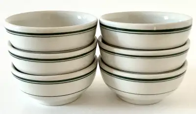 LIRE JUSQU'À LA FIN DU TEXTE. Vintage 1964 Collection Bols en porcelaine "Restaurant" Vitrified VAND...