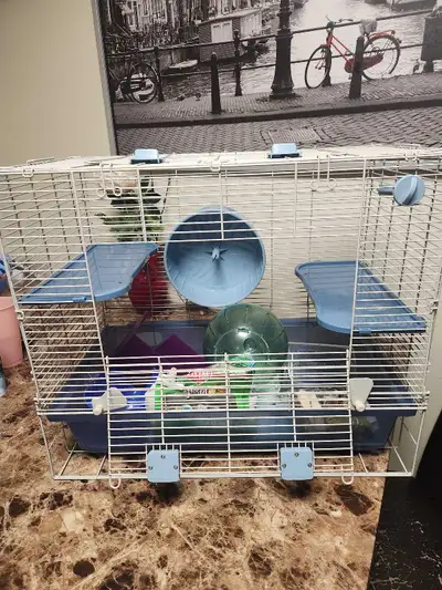 (PENDING PICK UP) FREE hamster cage and accessories, View more