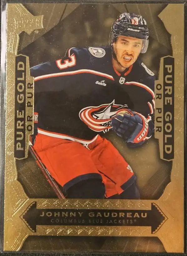 24-25 Upper Deck Tim Hortons Pure Gold Johnny Gaudreau in Arts & Collectibles in Ottawa - Image 2