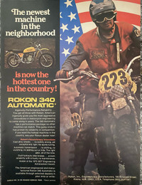 1974 Rokon 340 Automatic Original Ad