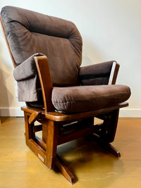 Gorgeous Wood Glider & Ottoman- Delivery available