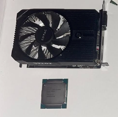 Like New Pc Parts Buy it all for 100 or individually GPU $60 (gtx 1050ti) CPU$60 (core i7 5820k)