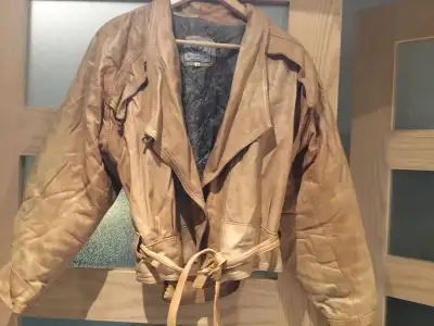 Women’s Italian leather vintage jacket, View more