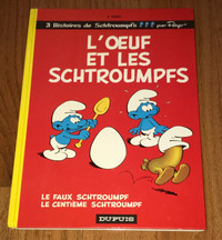 Vintage 1978 SMURF French Language HC Children's Book The Smurfs