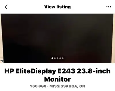 HP EliteDisplay E243 23.8-inch Monitor, View more