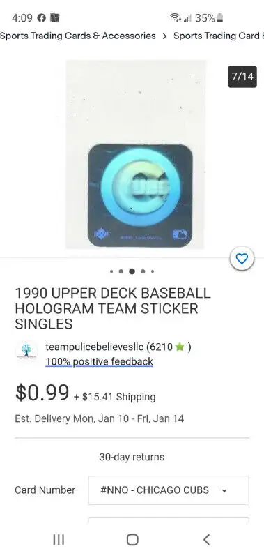 Roughly 100 vintage 1990s baseball halographic stickers, View more