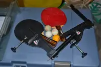Table Tennis equipment.