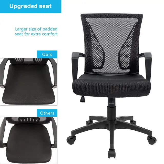 Furmax Office Chair Mid Back Swivel Lumbar  in Chairs & Recliners in Markham / York Region - Image 5