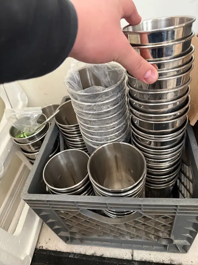 milkshake metal cups 