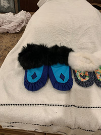 Handmade Inuit childrens mocassins