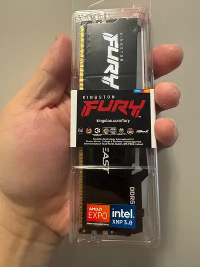 Kingston Fury Beast Black RGB Expo 32GB 6400MT/s DDR5 CL32 DIMM, View more
