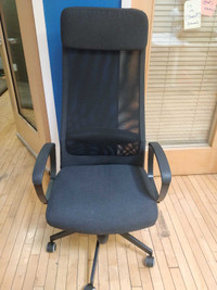 Office chair with tall mesh back 