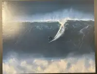 The Cribbar Professional Surfing Jaws Maui Hawaii Poster