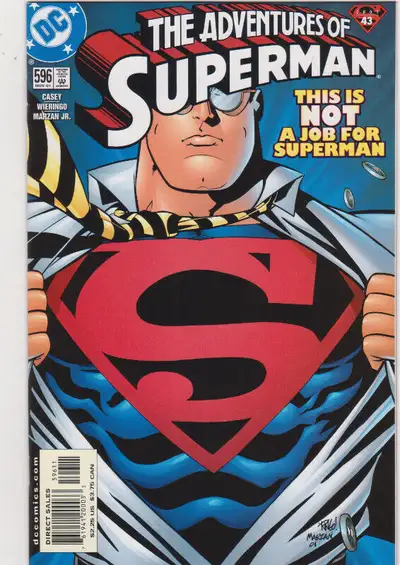 Adventures of Superman (volume 1) 1987 - 2006. Issues include #501, 595, 596, 597, 598, 599, 601, 60...