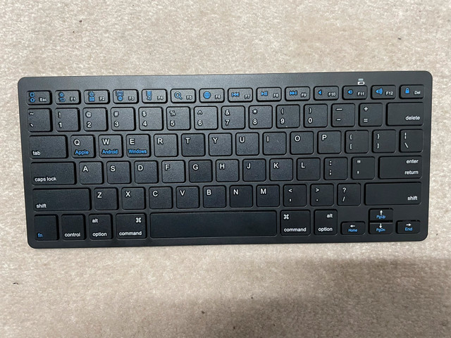 Mini wireless rechargeable Bluetooth keyboard  in General Electronics in Oshawa / Durham Region - Image 2