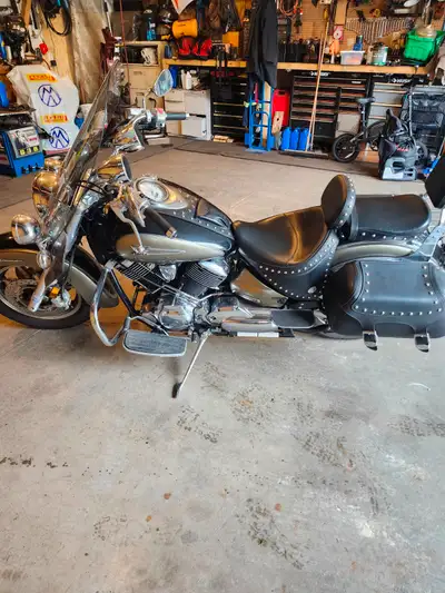 Spring is here. I have a 05 1100 V Star for sale in great shape with only 27700KM it has saddle bags...