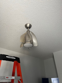 Modern ceiling fan with remote control LED light