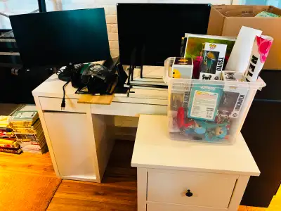 Lots of stuff! Furniture, Collectables, TV, Computer Monitor, Ikea Furniture, Desk, Electronics, Boo...