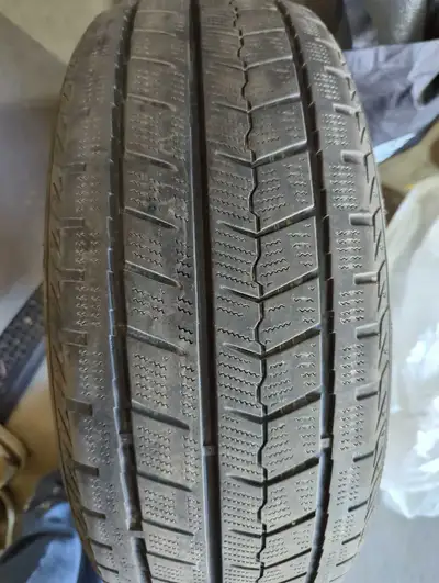 3 - 2016 Sonata Used winter Tires for sale. Used 2 winters. 4th Tire has a piece of metal in it.