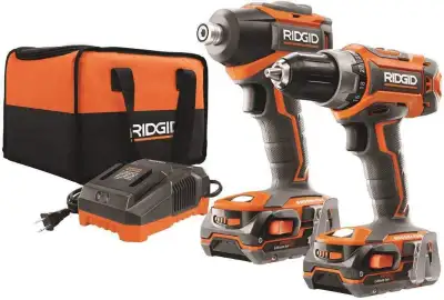 Ridgid 18V Drill Driver and Impact Driver Combo Kit - BRAND NEW, View more