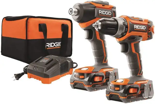 Ridgid 18V Drill Driver and Impact Driver Combo Kit - BRAND NEW in Power Tools in Mississauga / Peel Region - Image 2