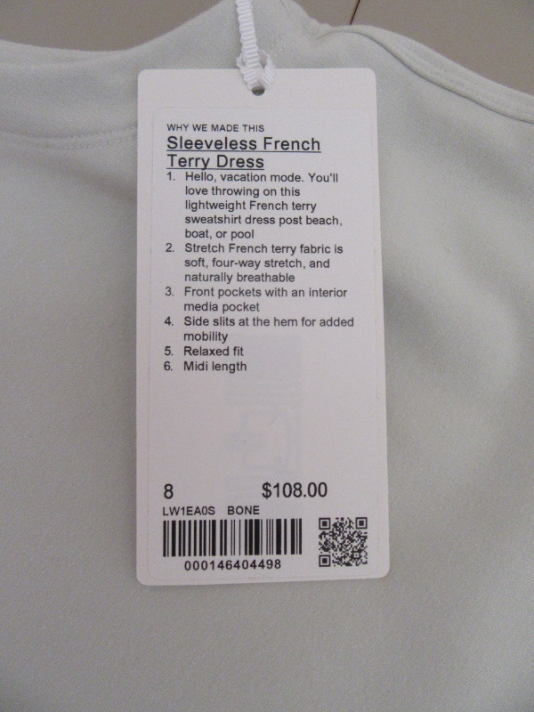 Lululemon Sleeveless French Terry Dress in Women's - Dresses & Skirts in Peterborough - Image 4