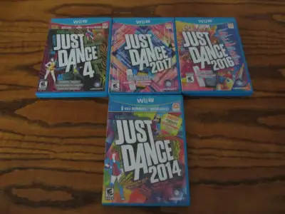 Nintendo Wii U Just Dance Games Lot Of 4, View more