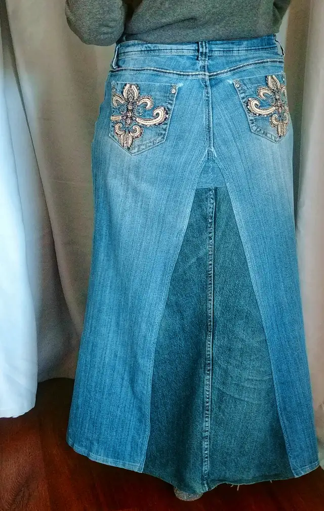 your jeans turned into a maxi skirt in Women's - Dresses & Skirts in Medicine Hat - Image 8