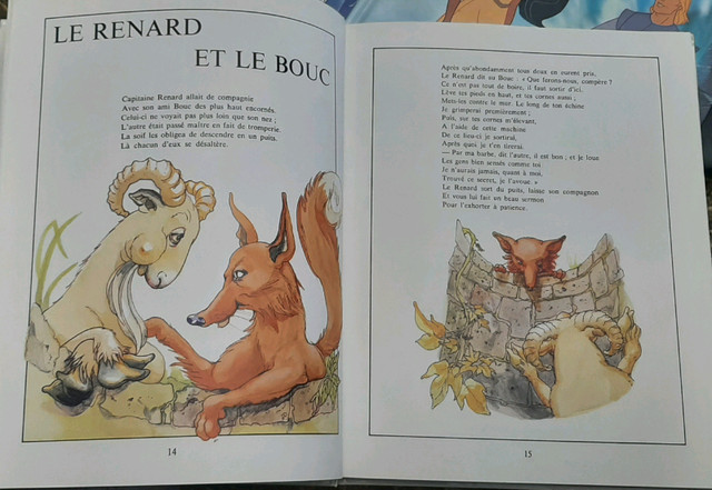 Beau Livre Illustré Les Fables de Lafontaine dans Art et objets de collection  à Trois-Rivières - Image 2