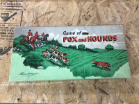 Fox and Hounds Board Game 1955 Parker Brothers 