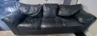 Couch (black leather)