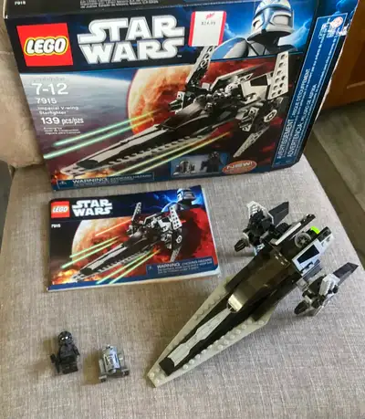 Complete Retired Lego Star Wars Imperial V-Wing Starfighter 7915, View more