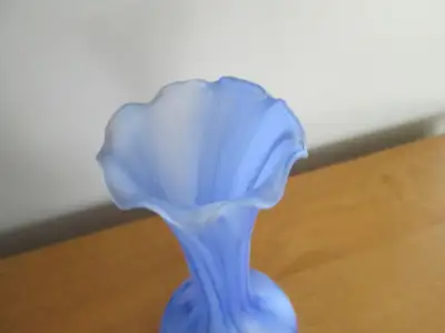 Blue swirl vase, View more