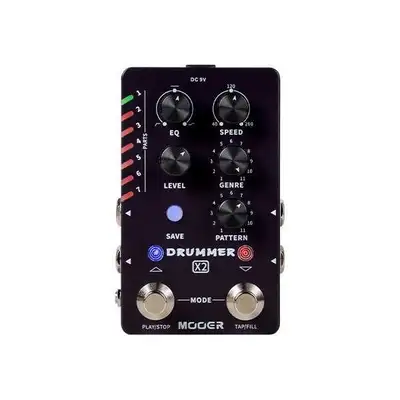 Mooer Drummer X2 Dual-Footswitch Drum Machine Pedal, View more