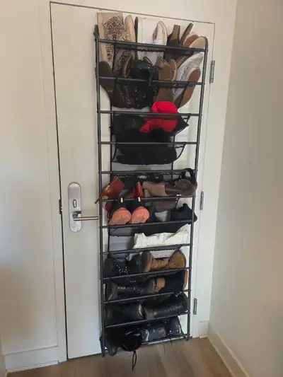 Over the door shoe rack $35, View more