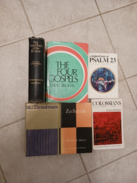6 assorted vintage religious books