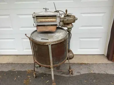 Antique Washing Machine, made by Beatty. $275.00. Working condition.