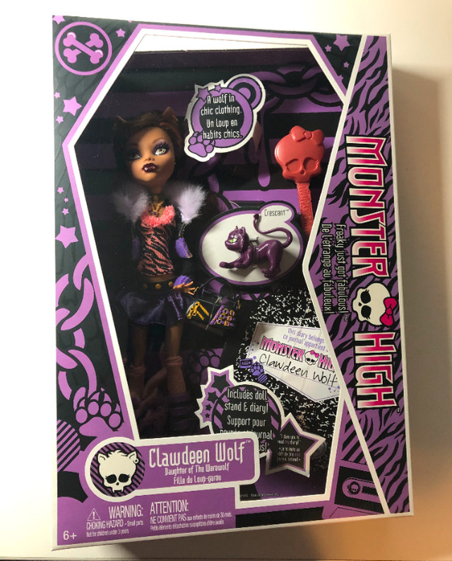 Monster High 2009 doll Clawdeen Wolf MIB $425 OBO in Arts & Collectibles in City of Toronto